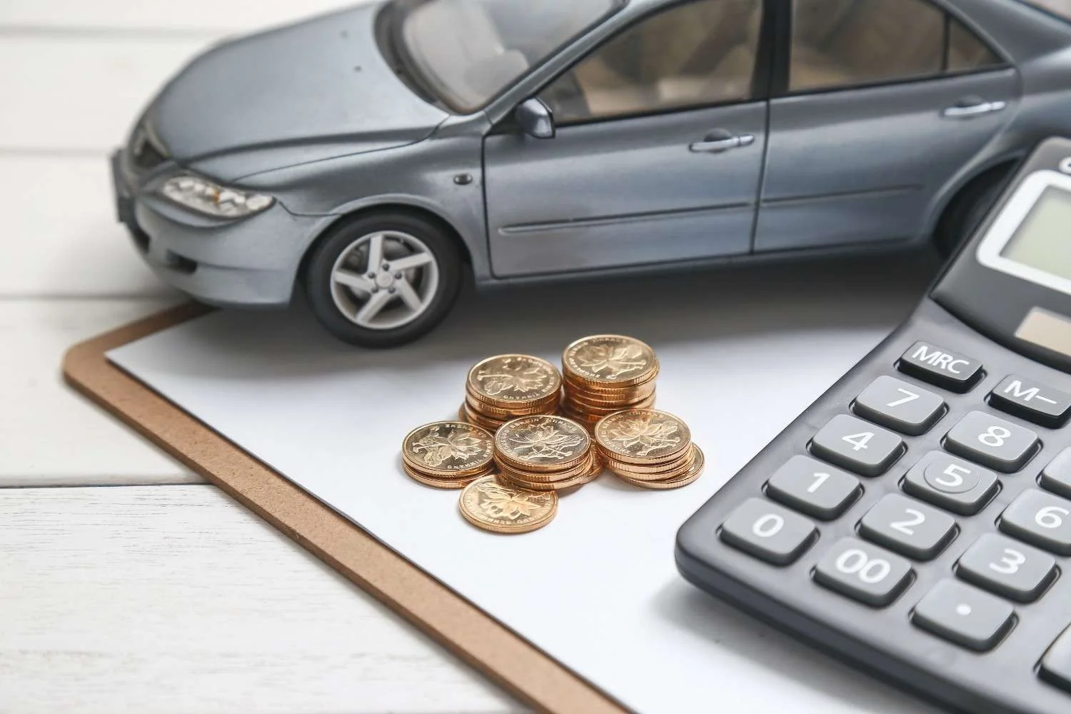 Couple reviewing car insurance documents